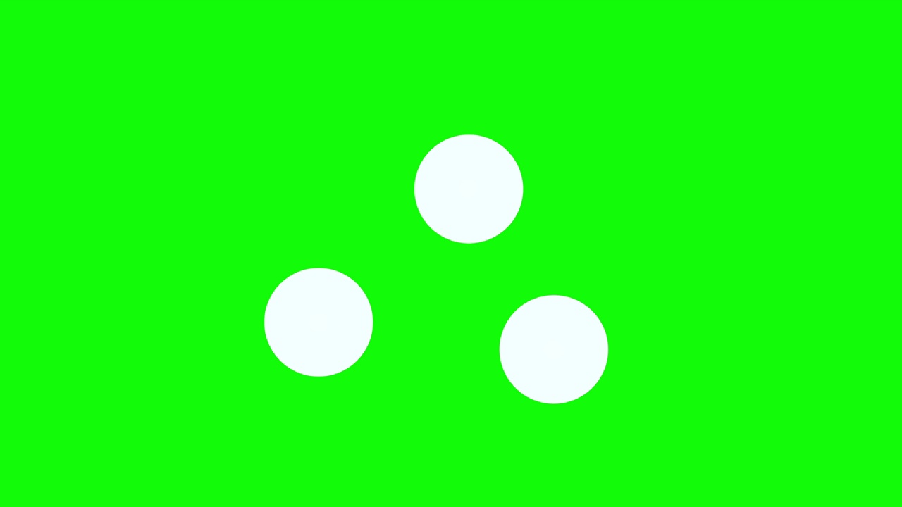 三个圆点旋转，加载进度条动画循环视频素材
