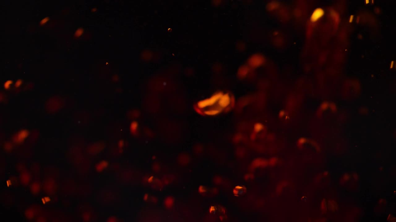 透明气泡可乐水背景。视频素材