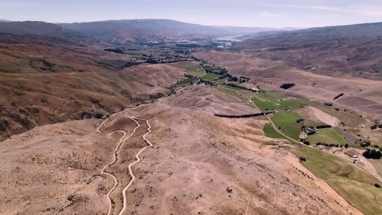 新西兰风景优美的空中全景图视频下载