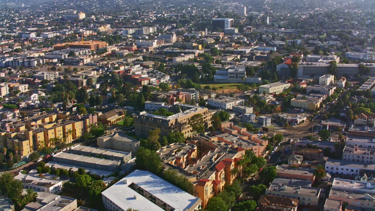 加利福尼亚州洛杉矶的空中社区视频素材