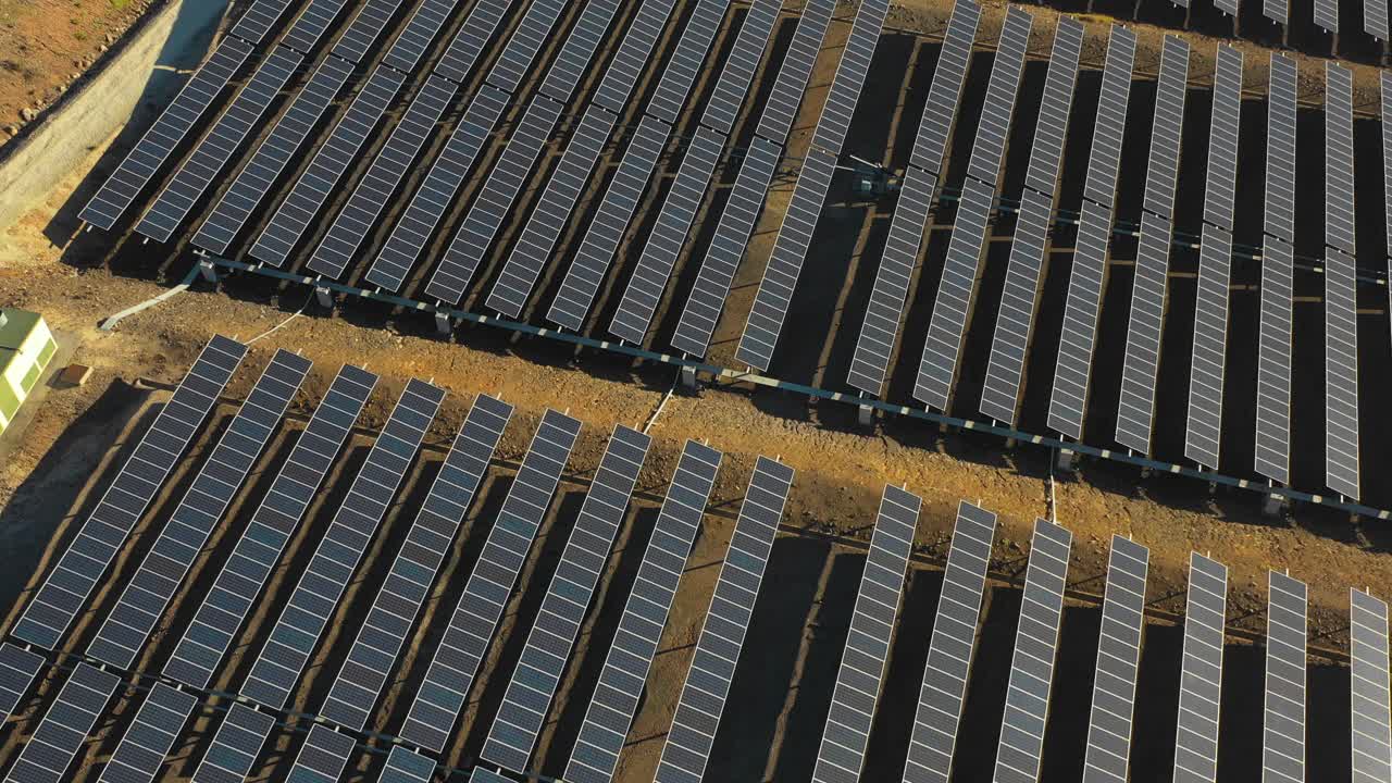 生态太阳能电站面板视频素材
