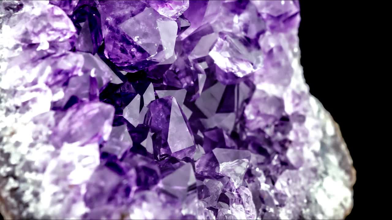 紫水晶旋转4k视频下载