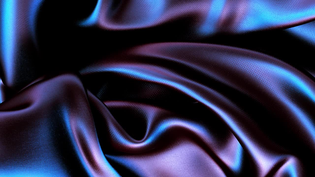 暗色霓虹布料片织物背景视频素材