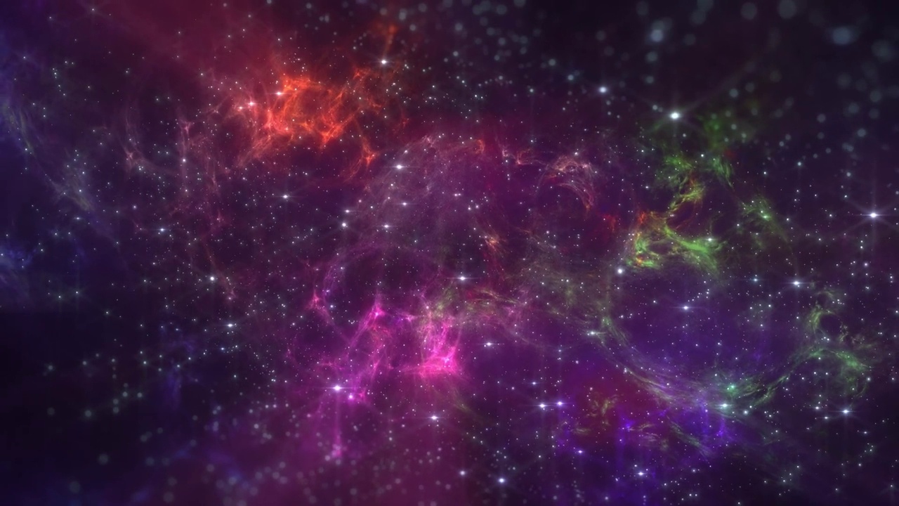 闪亮的星系粒子动画背景视频下载