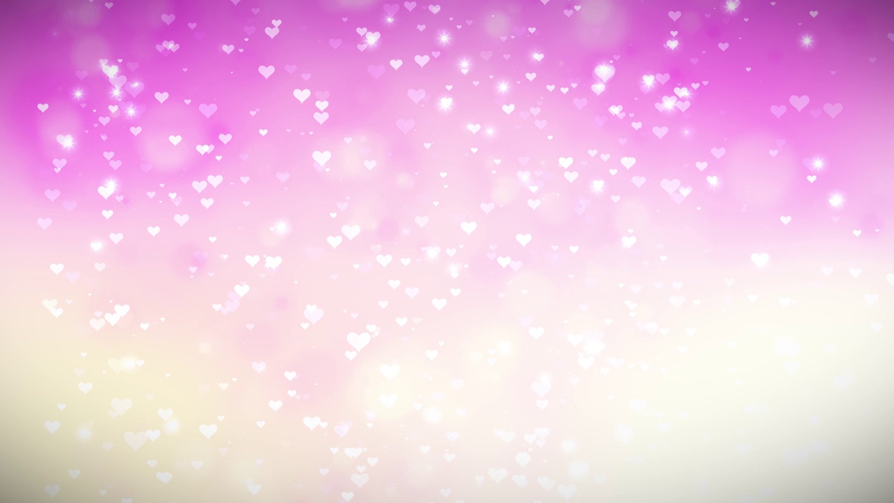 3d动画的心背景情人节的概念视频下载