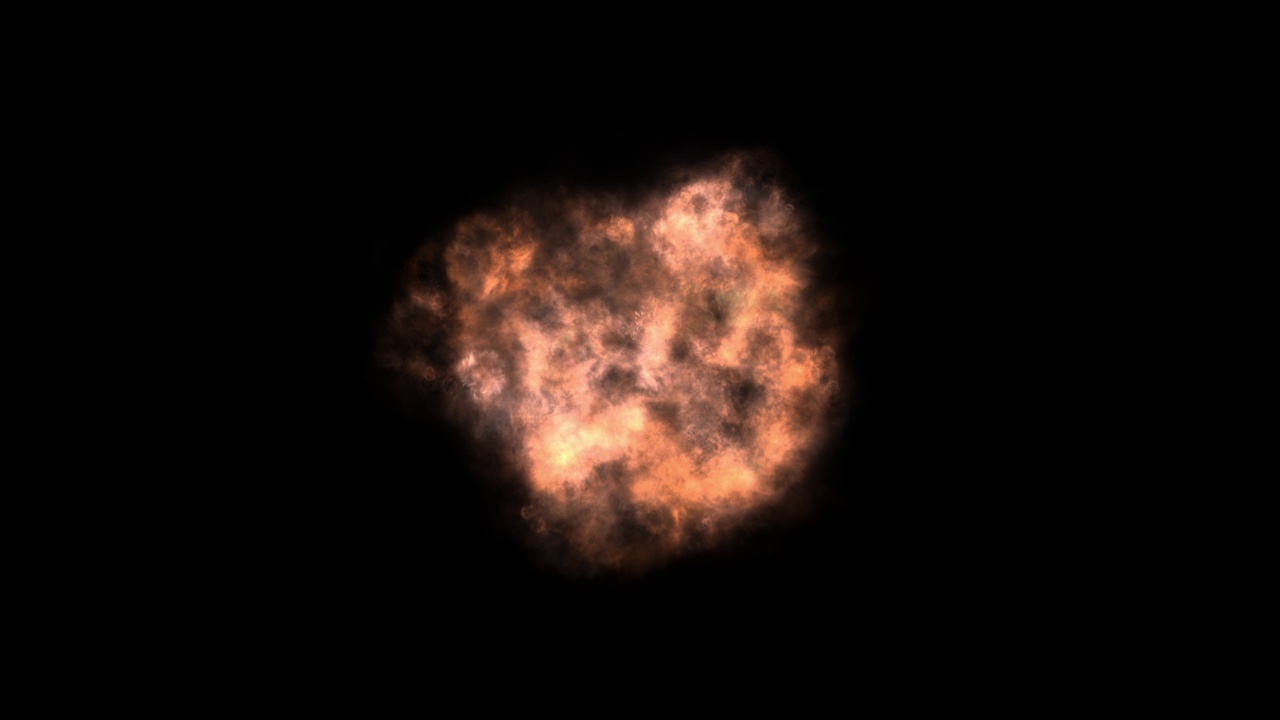火焰FX005:一个爆炸的火圈向外爆炸。视频下载