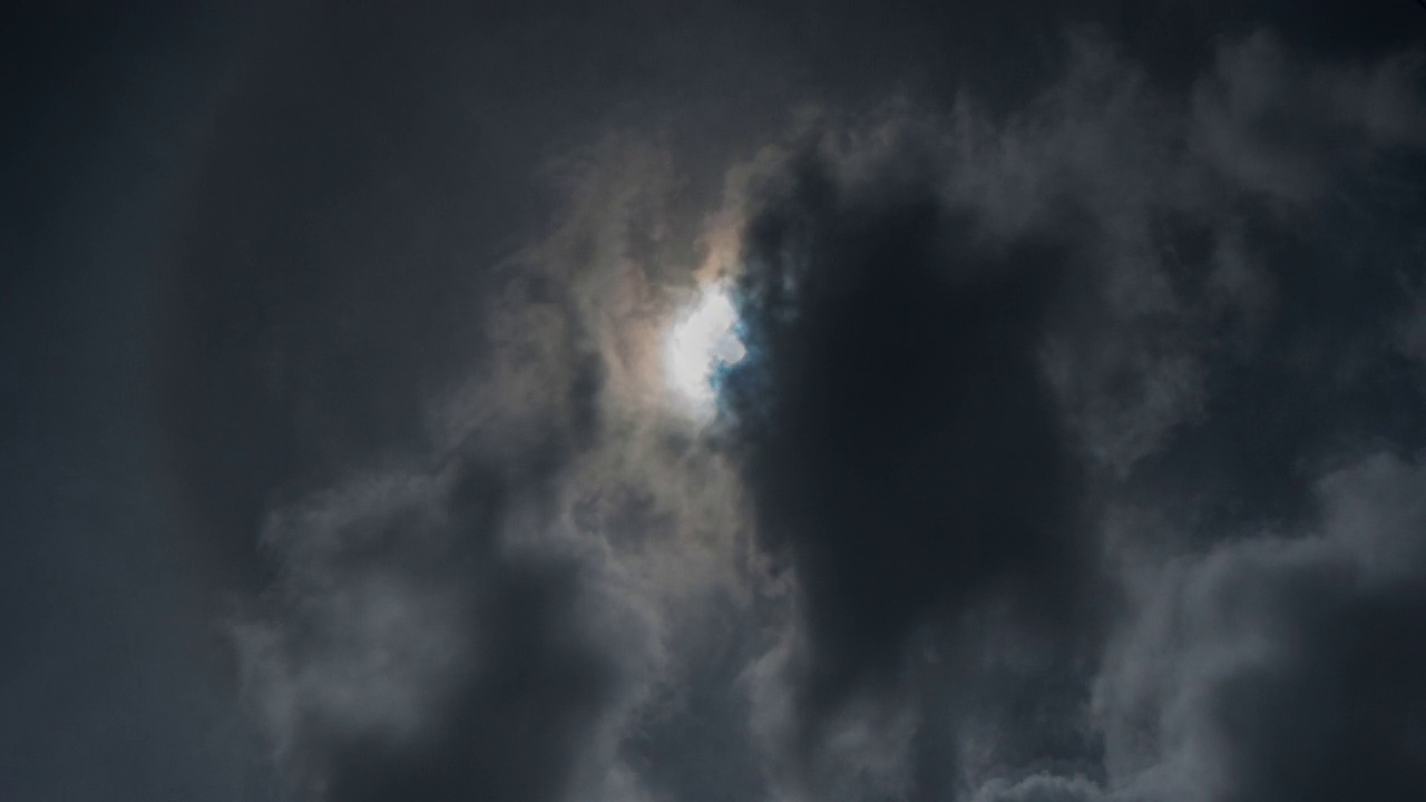 正午的日冕云视频素材