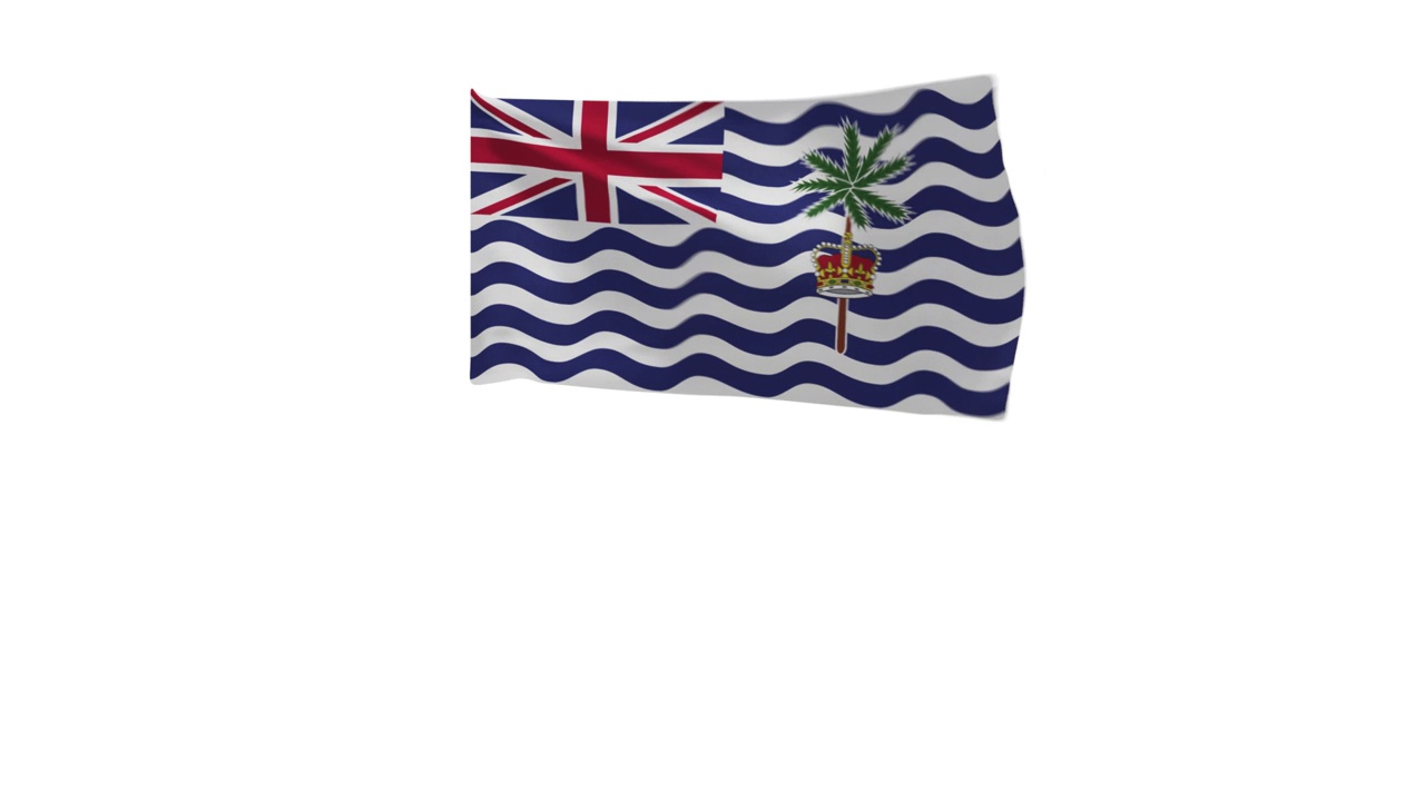 英属印度洋领地的旗帜3D渲染图视频下载
