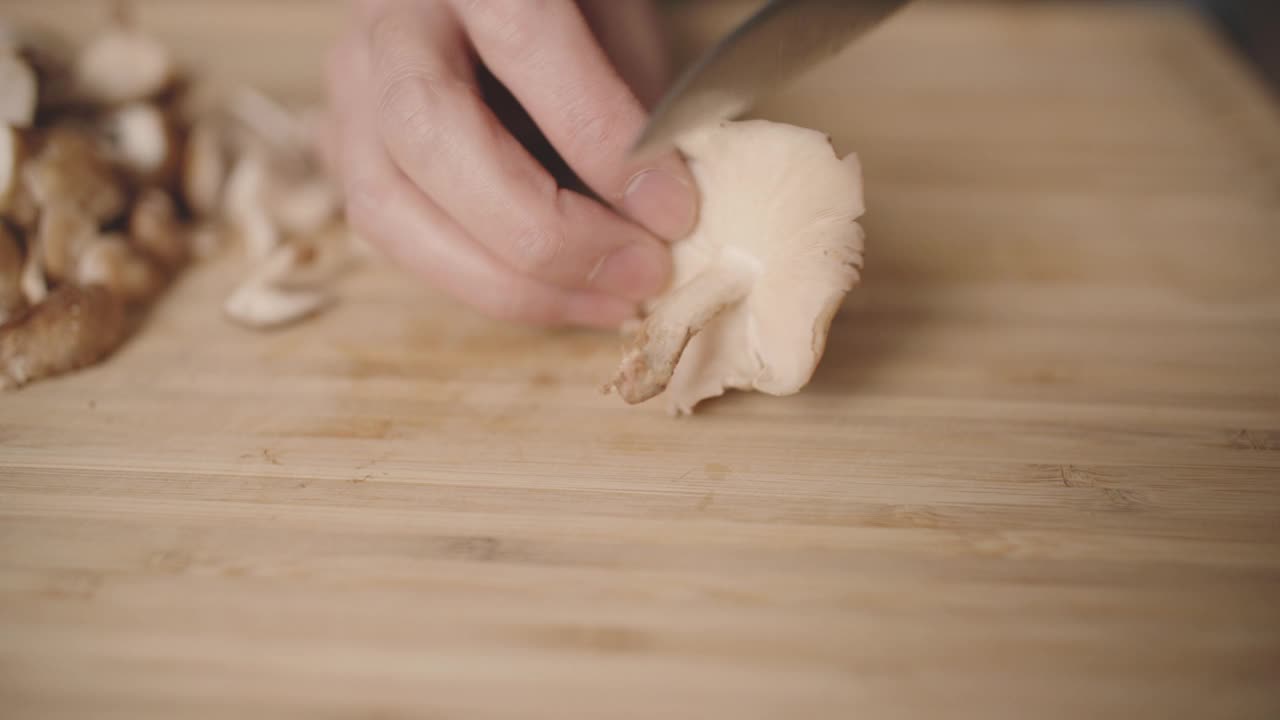 手切香菇视频素材