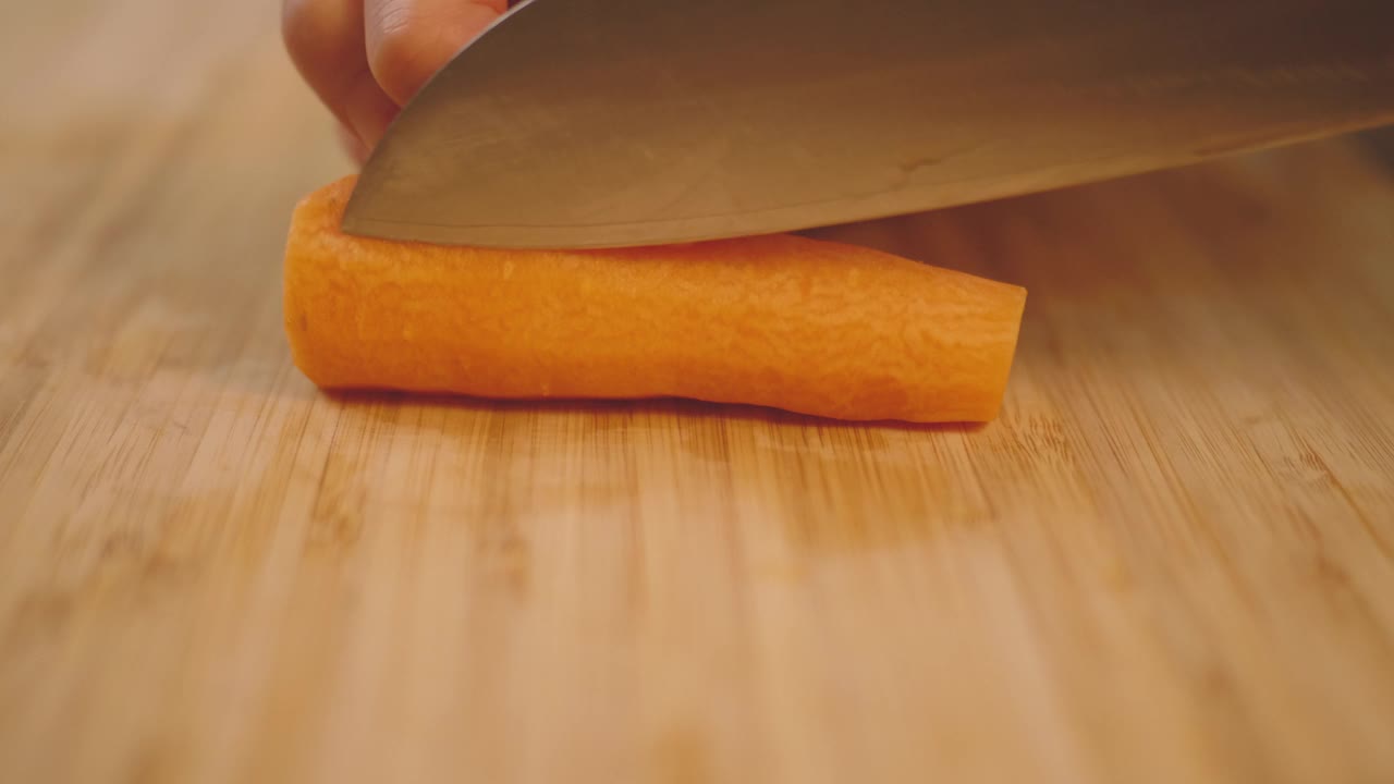 手切胡萝卜视频素材
