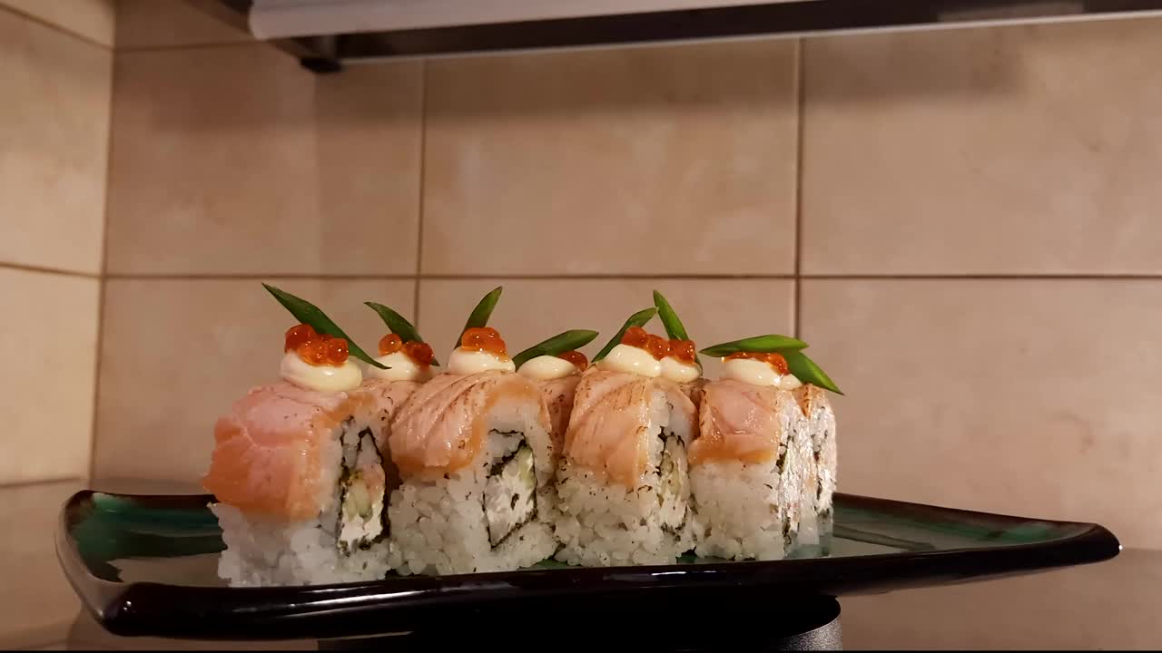 寿司烹饪视频素材
