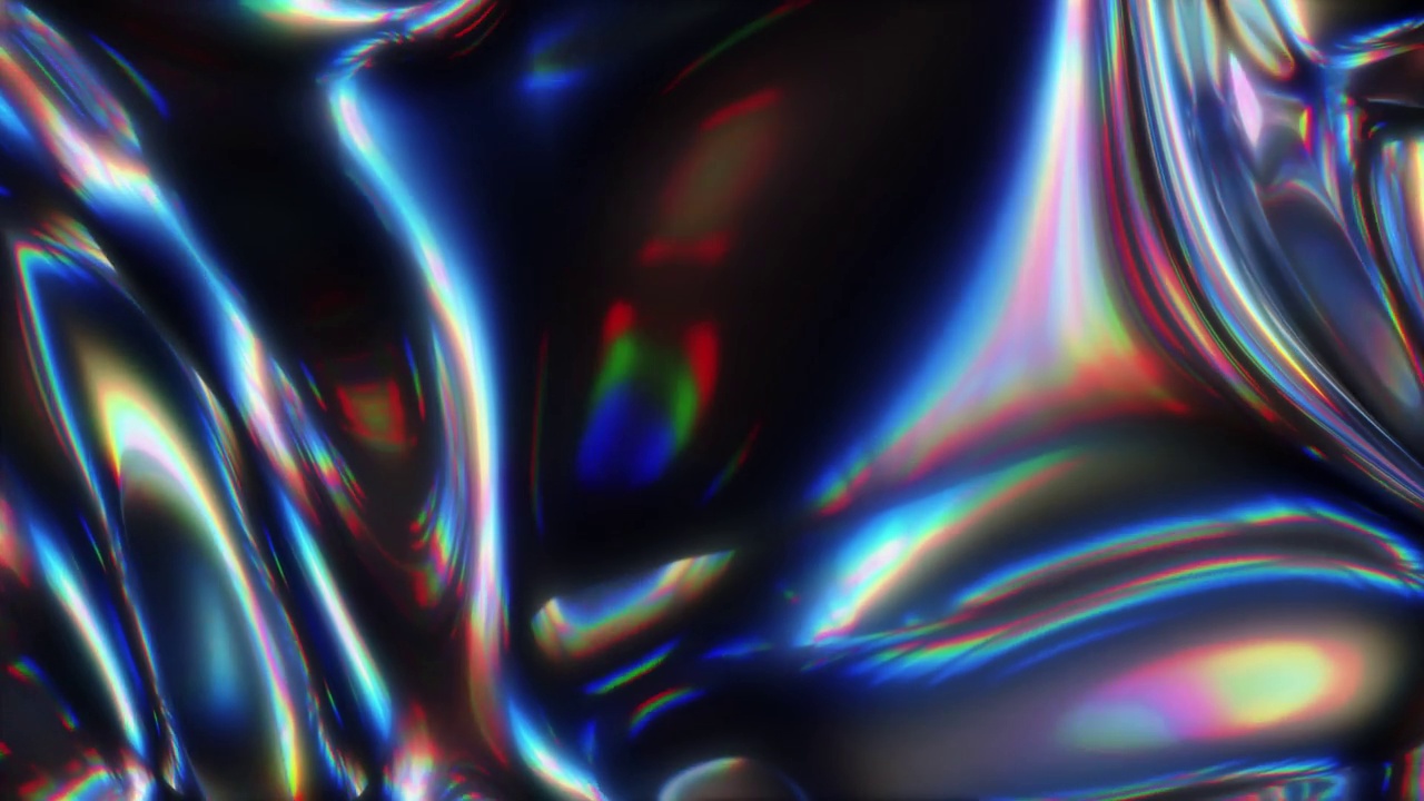抽象彩色波浪背景循环视频素材