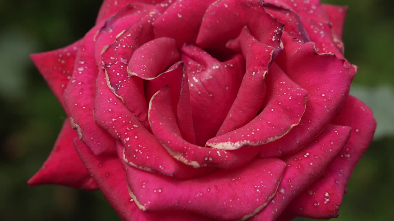 酒红色的玫瑰花瓣在风中摇曳视频下载