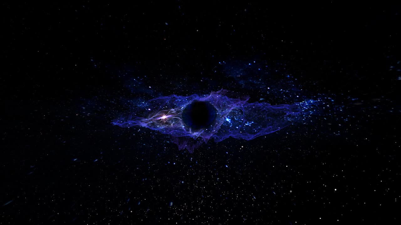 太空——超大质量黑洞视频素材