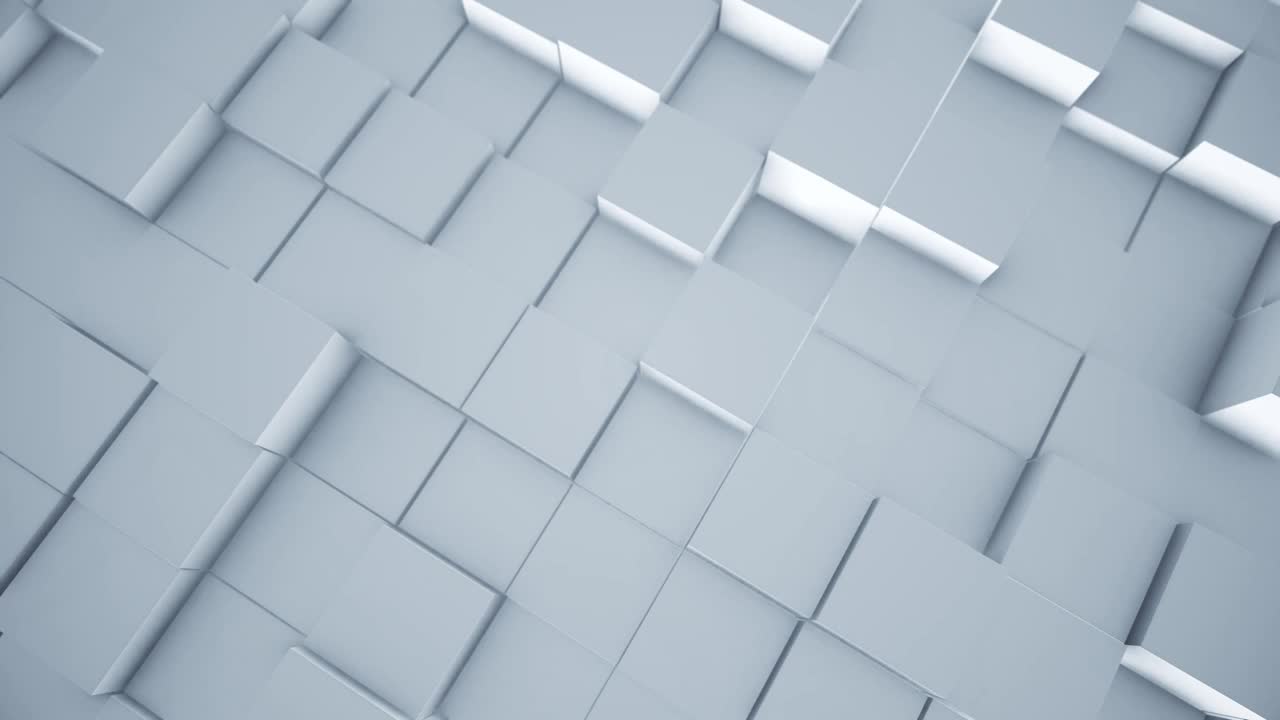 抽象白色方块动画视频下载