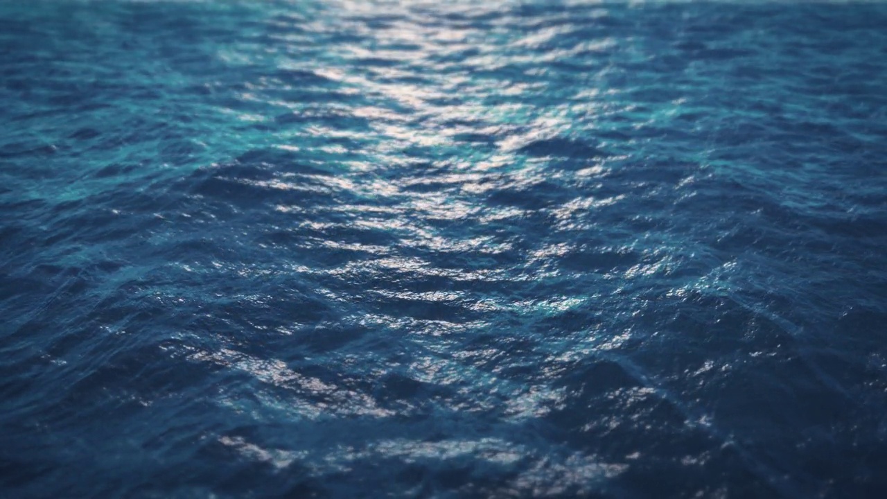 蓝蓝的海浪海水循环视频下载