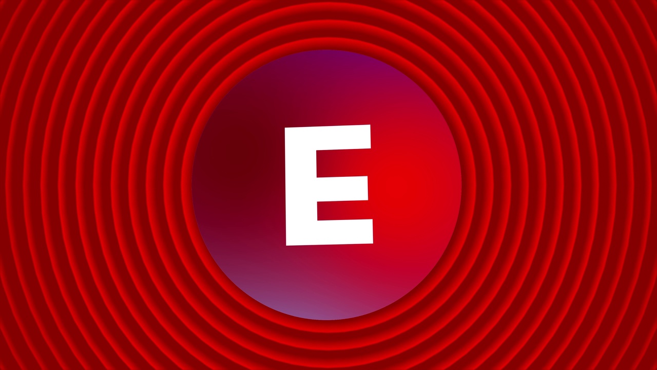 字母后期logo E动画视频下载