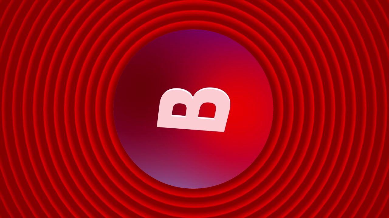 字母后期logo B动画视频下载