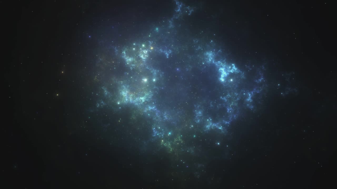 夜空繁星闪烁的太空动画视频素材