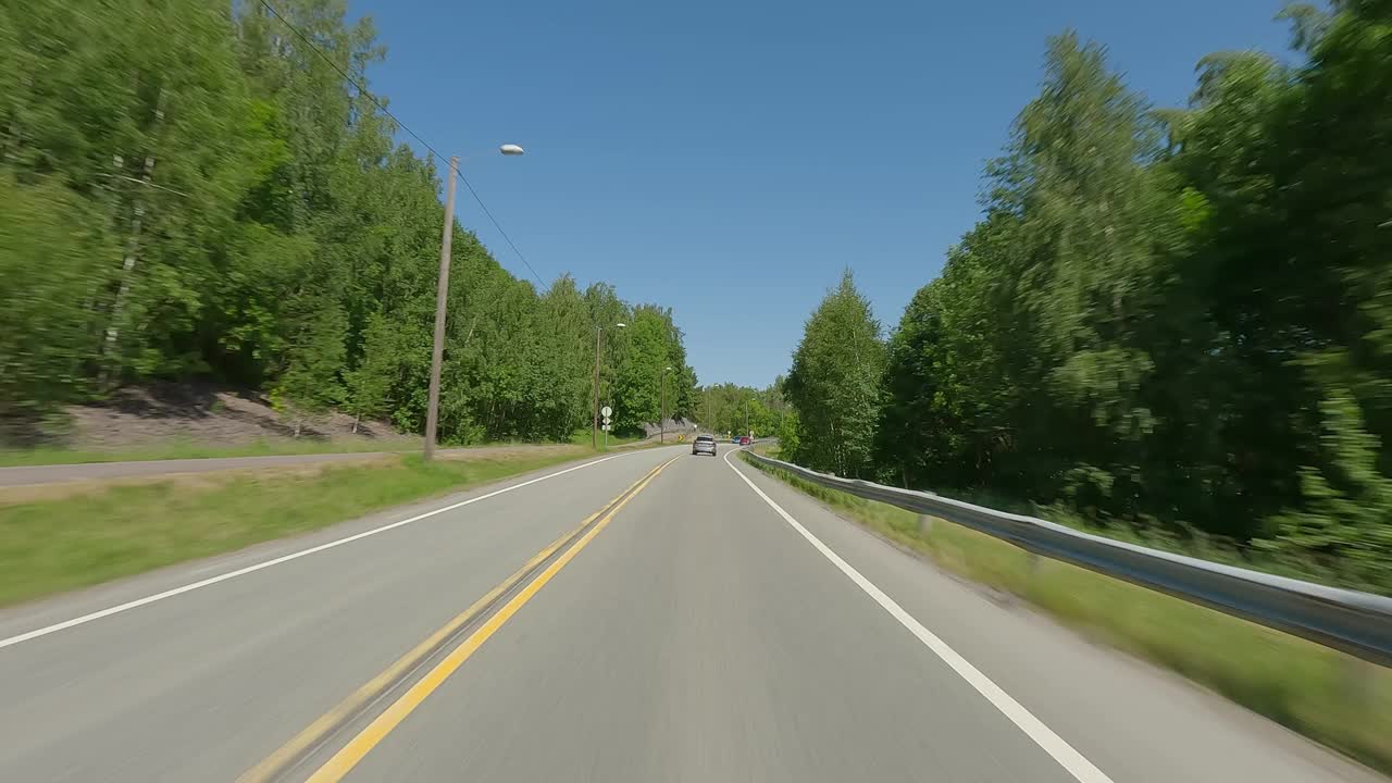 Galleberg 7同步系列Front夏季驾驶挪威视频素材