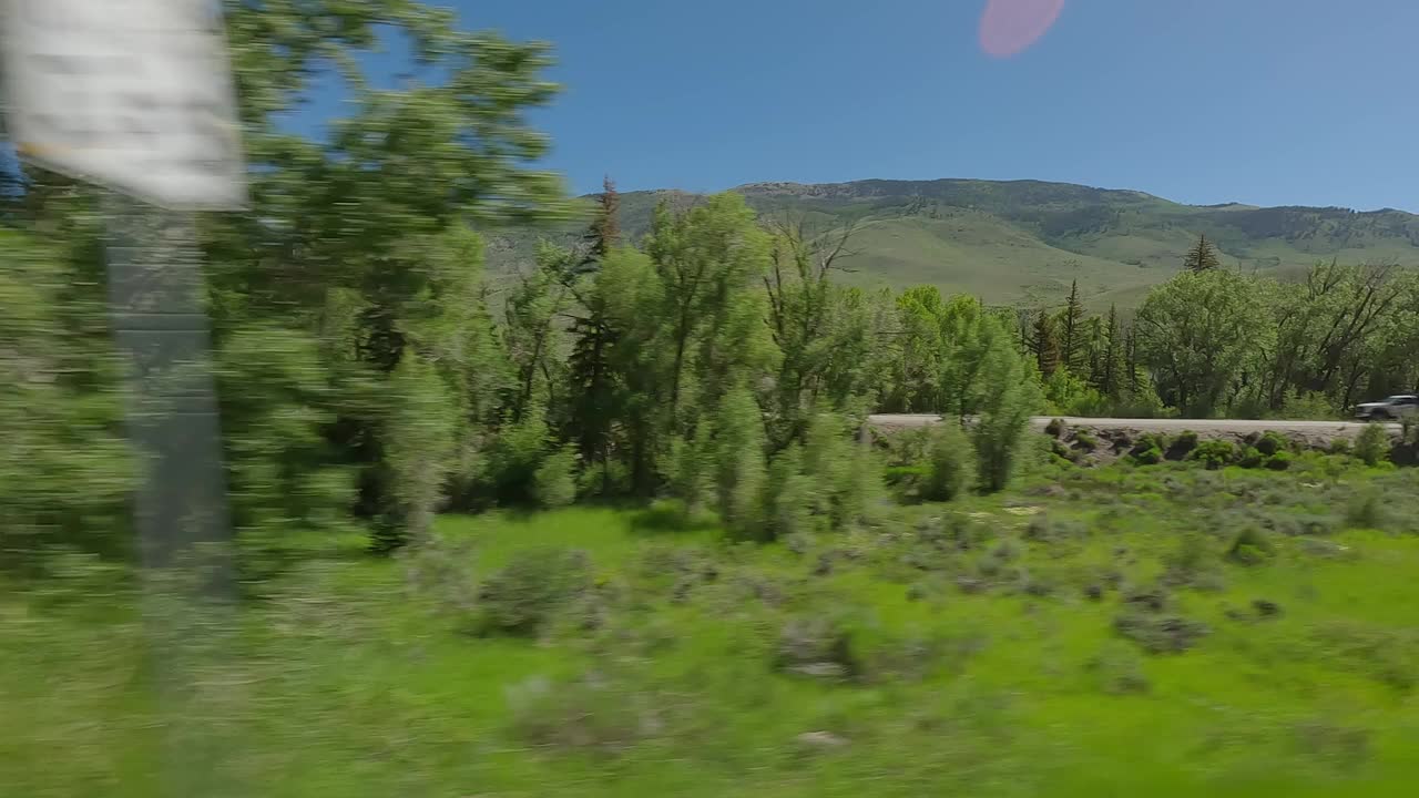 蓝河1同步系列右夏季驾驶科罗拉多视频素材