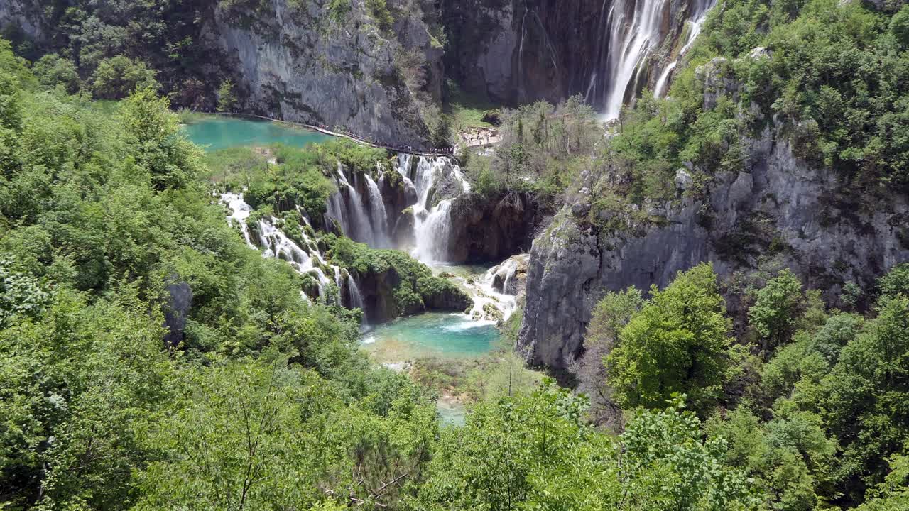 联合国教科文组织世界遗产克罗地亚的普利特维采湖国家公园视频下载