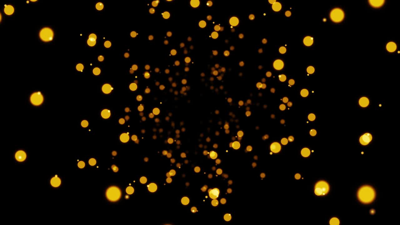 抽象金色粒子背景视频下载