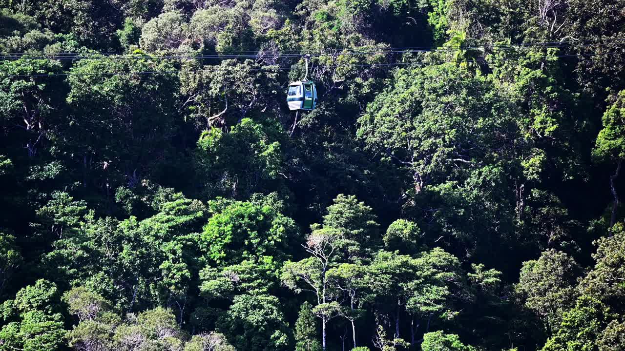 澳大利亚昆士兰凯恩斯的Skyrail雨林索道视频下载