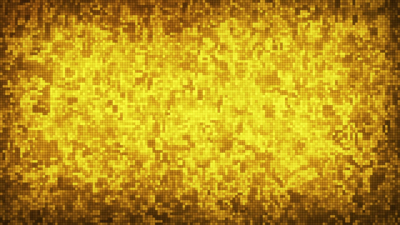 金色粒子正方形与抽象的背景。迪斯科金色派对背景。视频下载