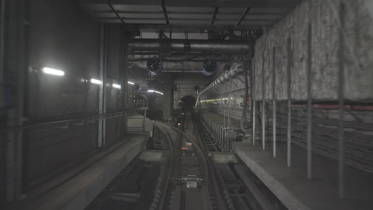 地铁上的视角视频素材