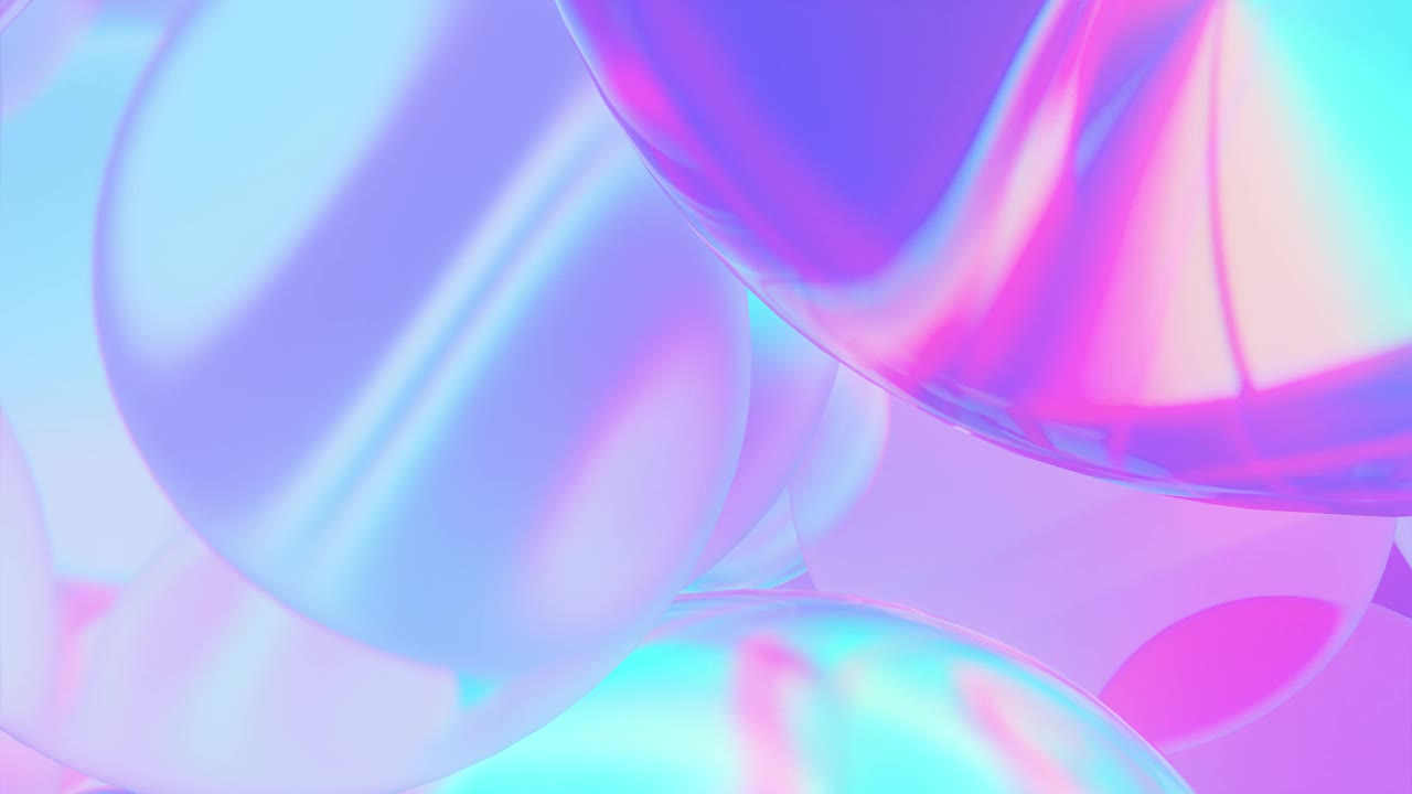抽象玻璃球动画背景视频素材