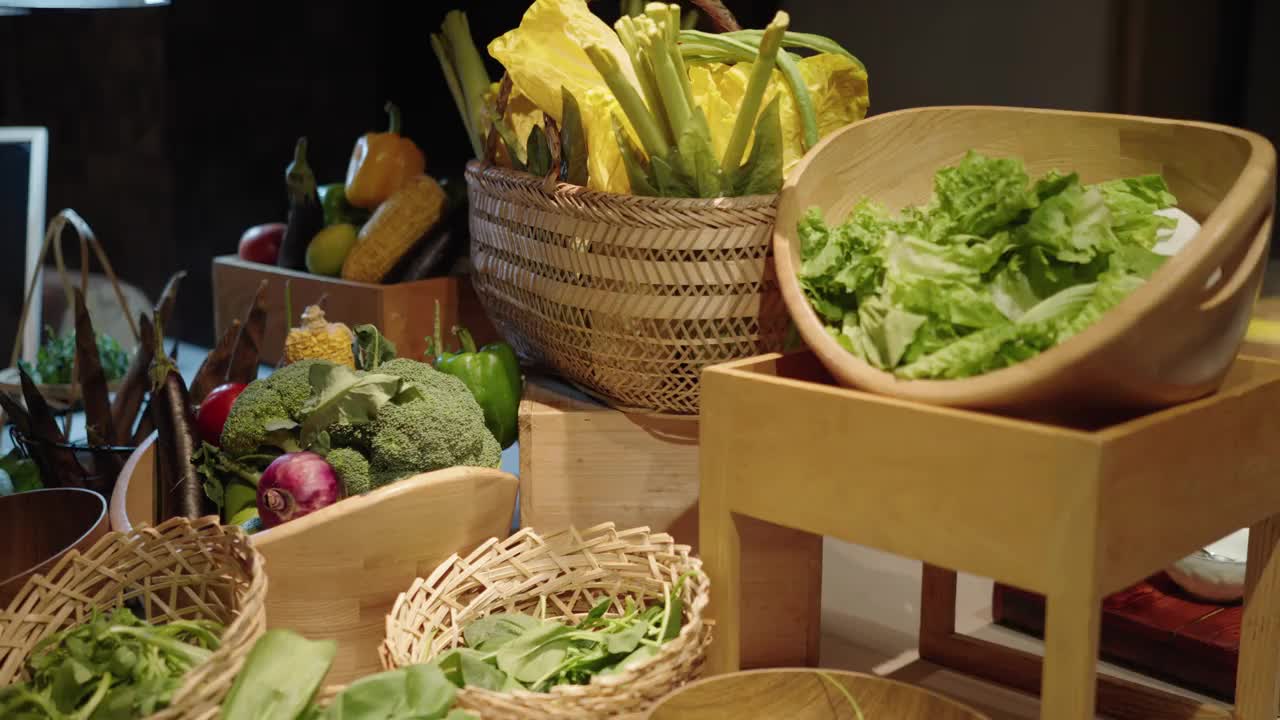 篮子里的各种蔬菜视频下载