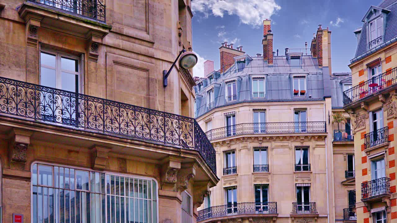 巴黎历史建筑视频素材