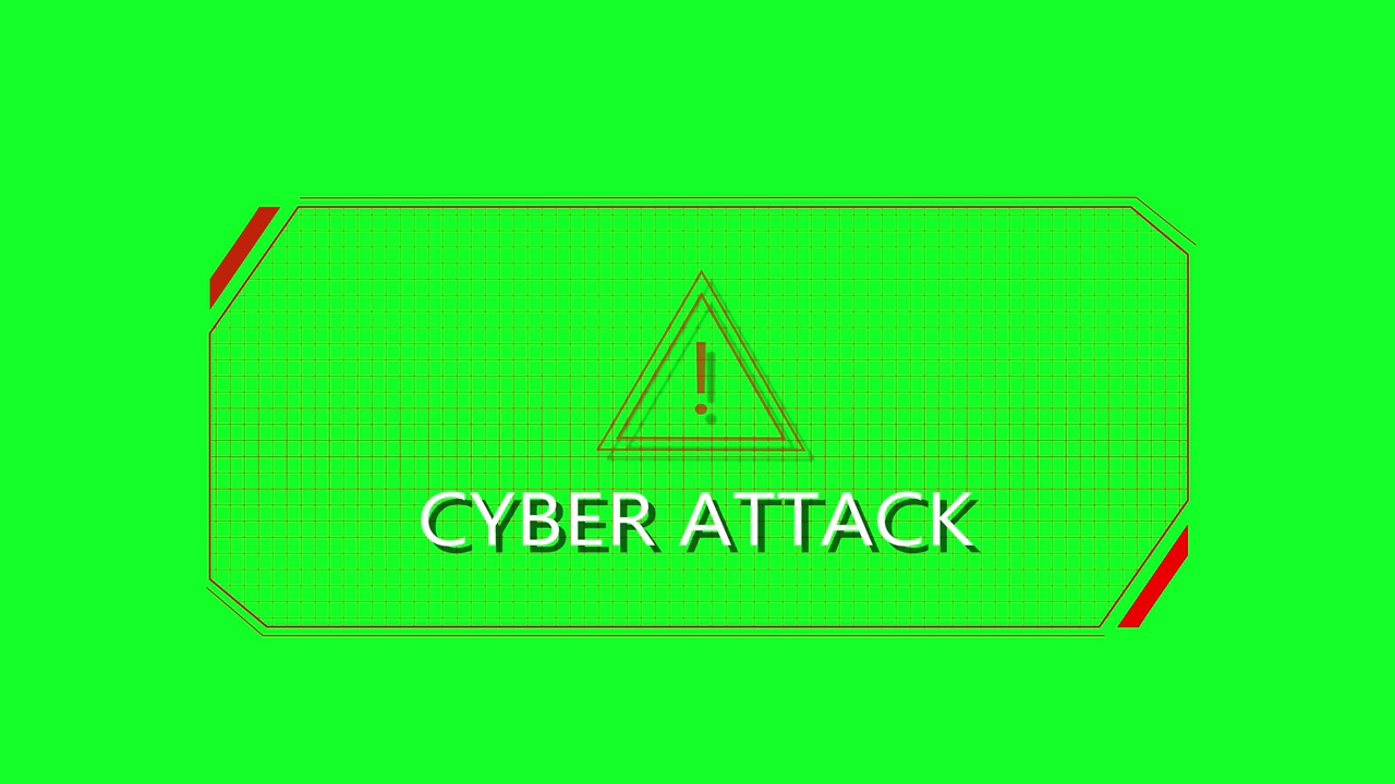 System hacking error告警信息。背景与代码红色背景。病毒警告。视频素材