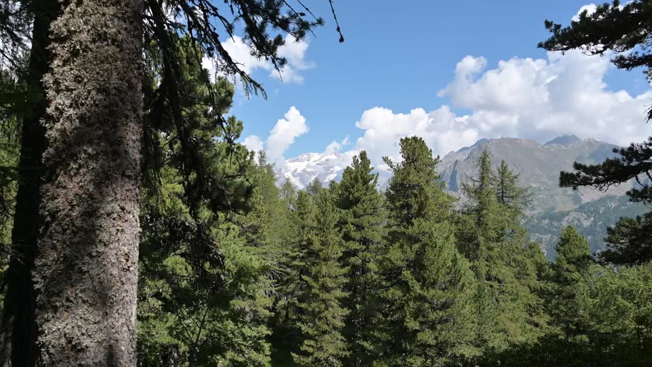 罗莎山是阿尔卑斯山最大的山脉视频下载