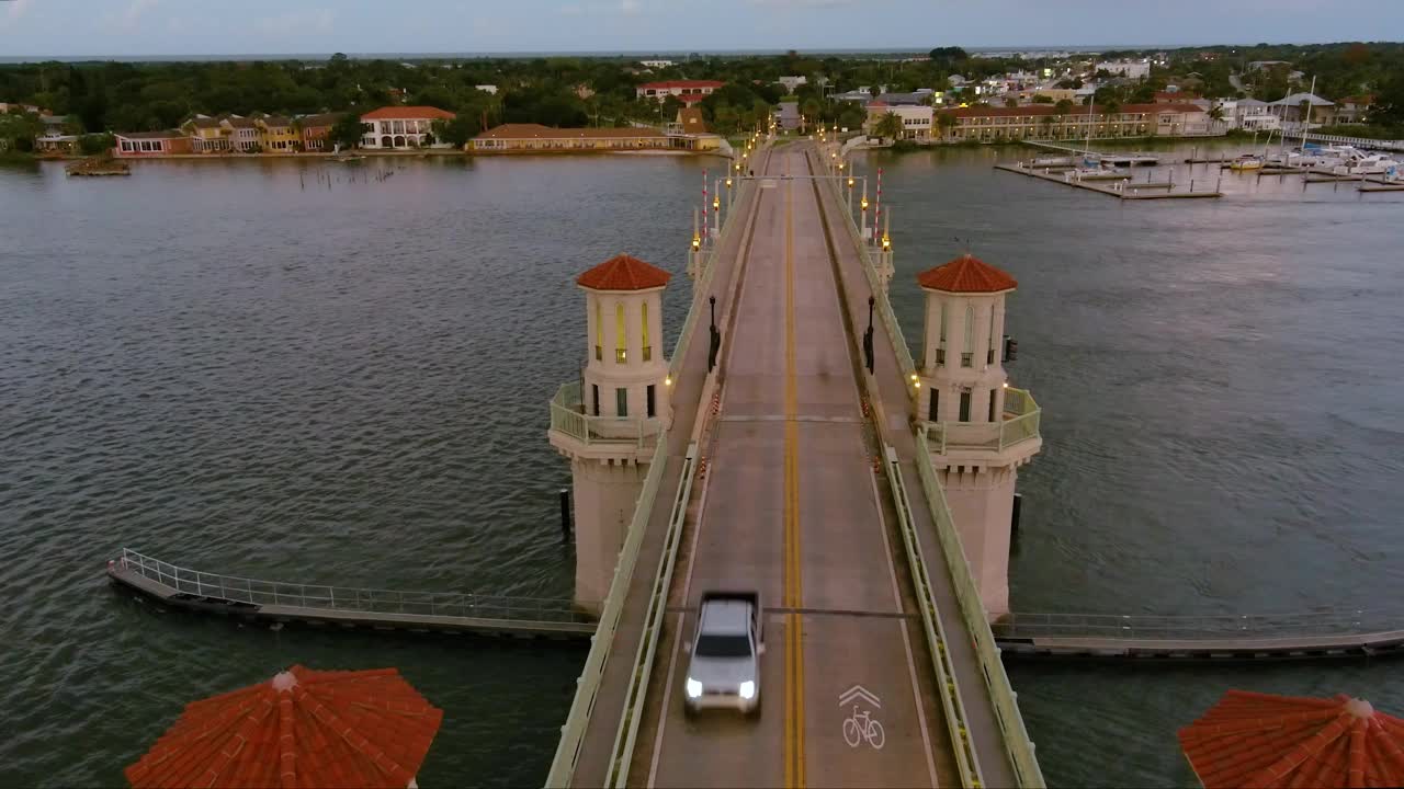 圣奥古斯丁FL狮子桥日落空中东视频下载
