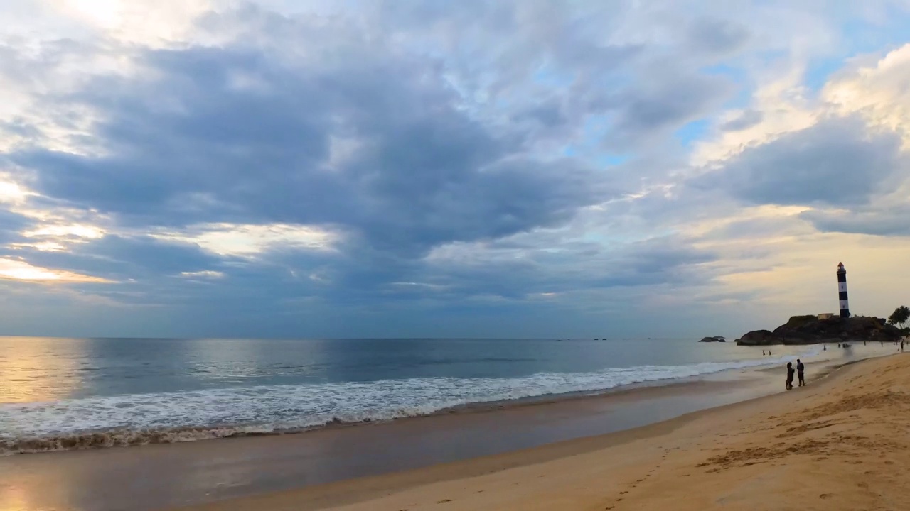卡普(卡普)海滩日落延时视频下载