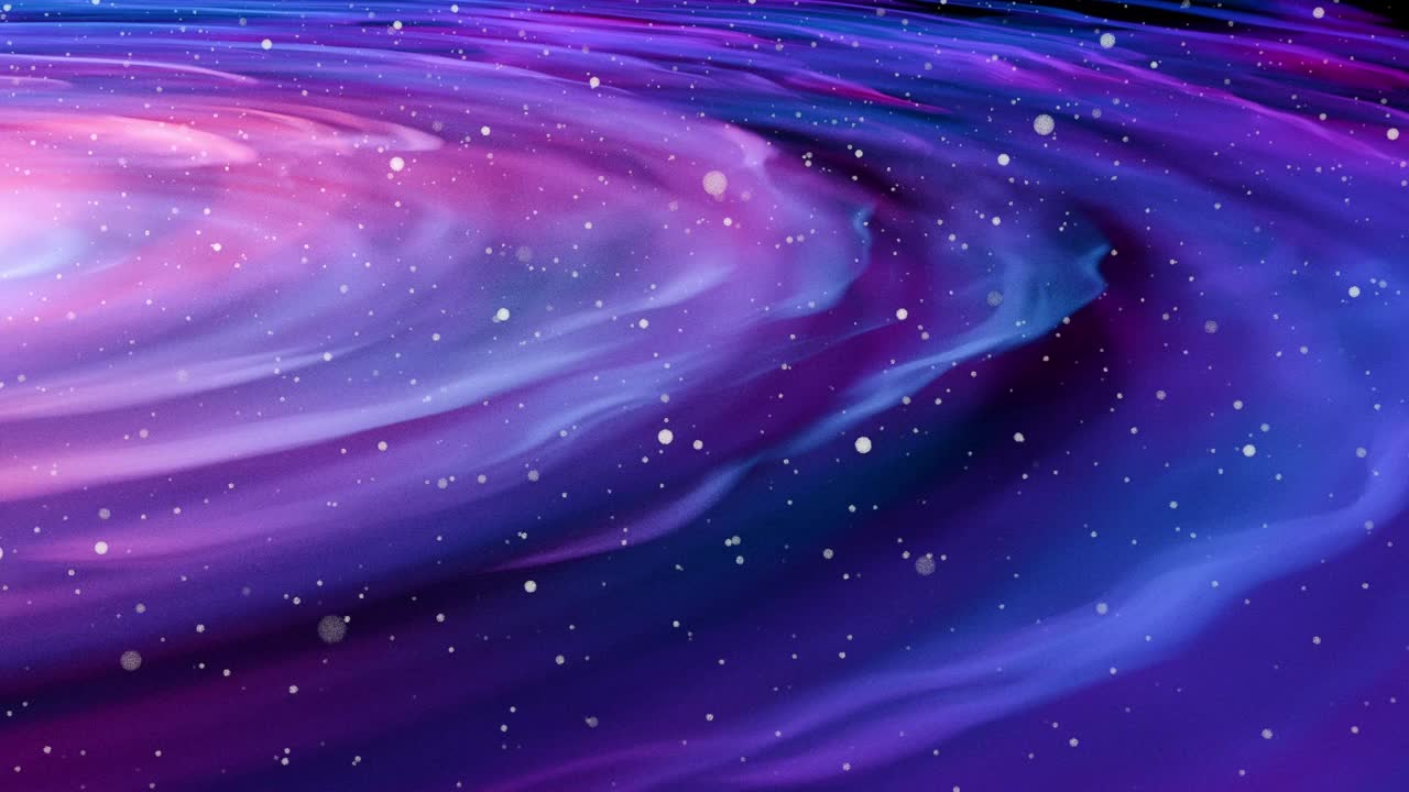 星云螺旋星系靠近移动的恒星视频下载