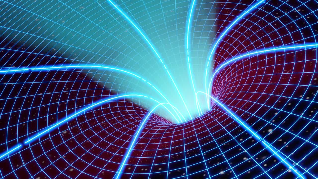 虫洞或黑洞说明空间和能量的曲率视频下载