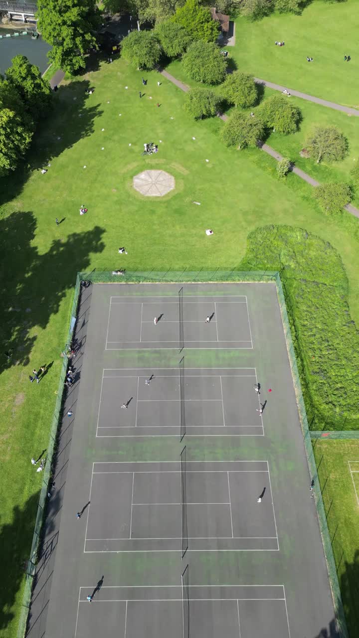 英国剑桥的空中无人机视图视频下载