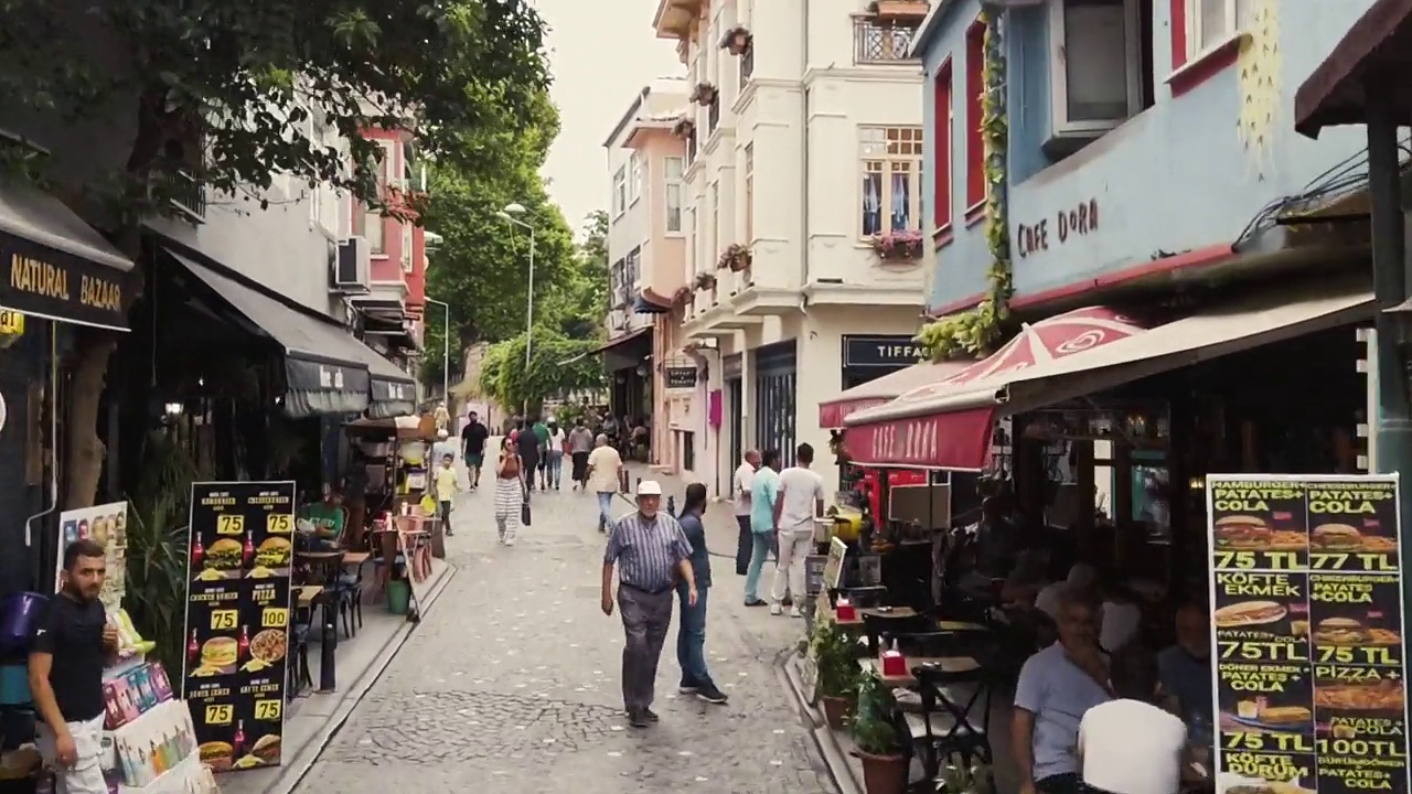 伊斯坦布尔巴拉特街道视频下载