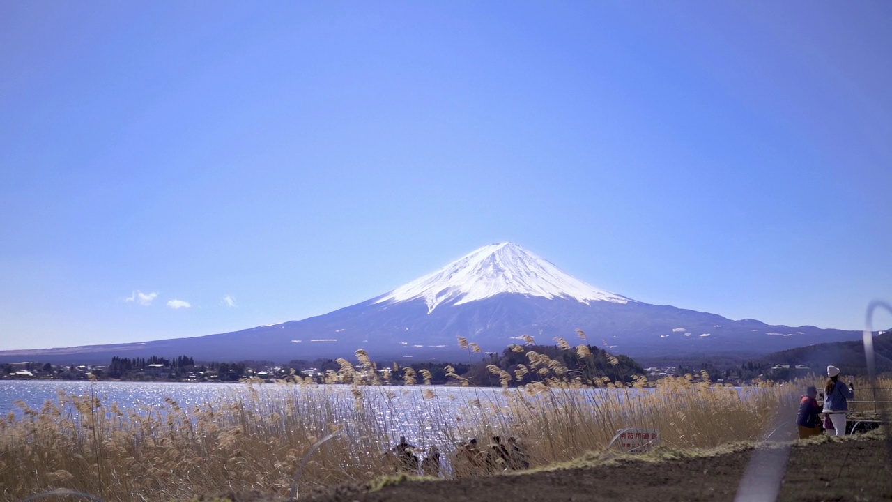日本富士山，吉田，早晨视频下载