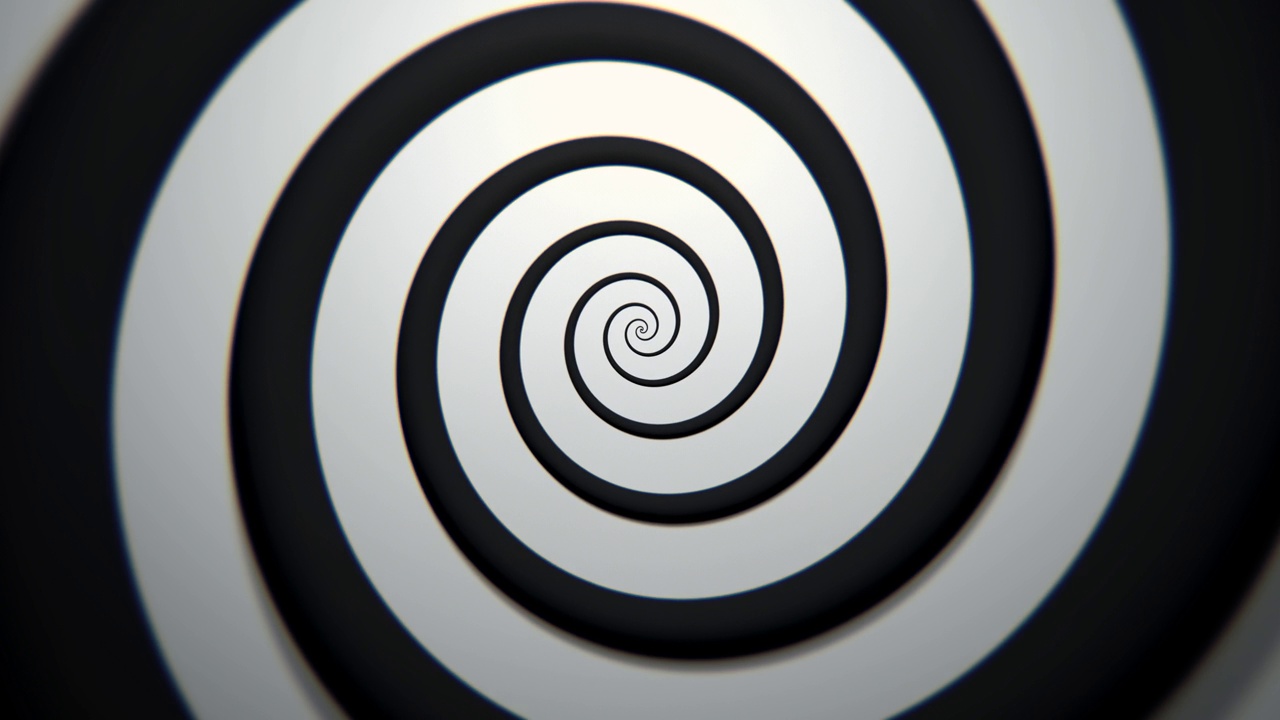催眠螺旋循环在一个3D动画视频下载