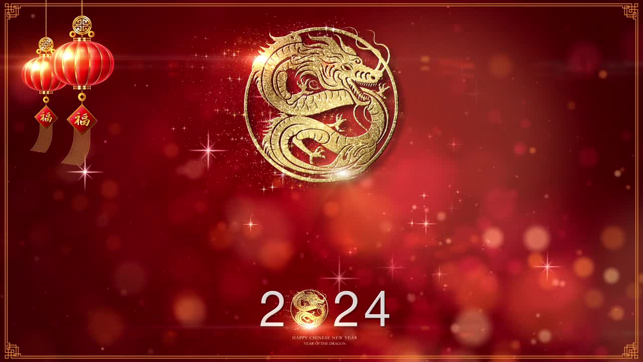 中国新年背景装饰视频下载