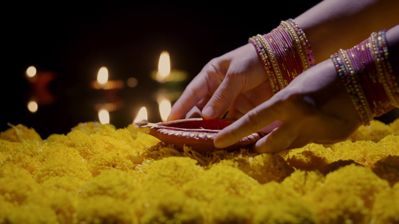 排灯节(diwali)是印度最大、最重要的节日。视频下载