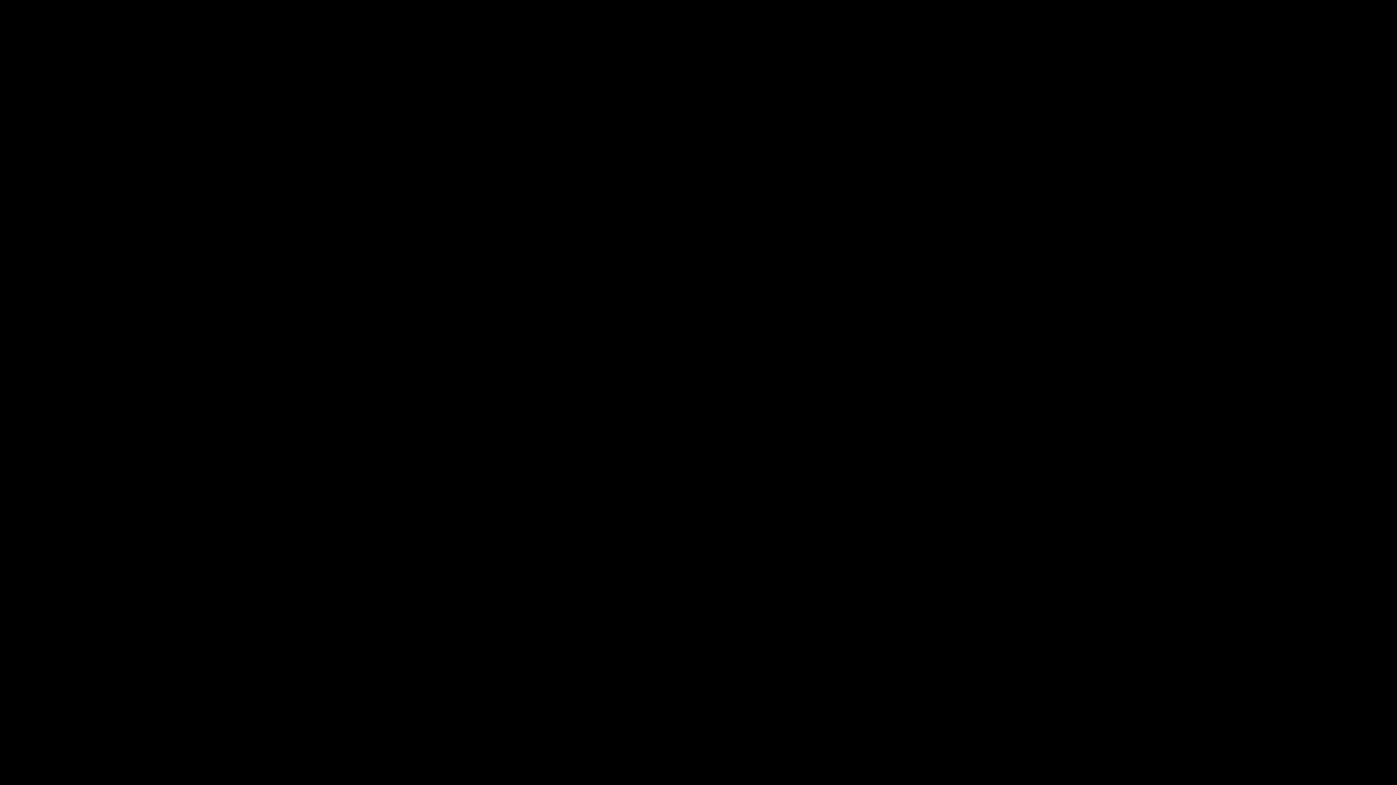 新年快乐彩色霓虹激光文字故障效果动画电影标题黑色抽象背景。片尾盖为片尾预告片冬雪，圣诞和新年事件背景视频素材
