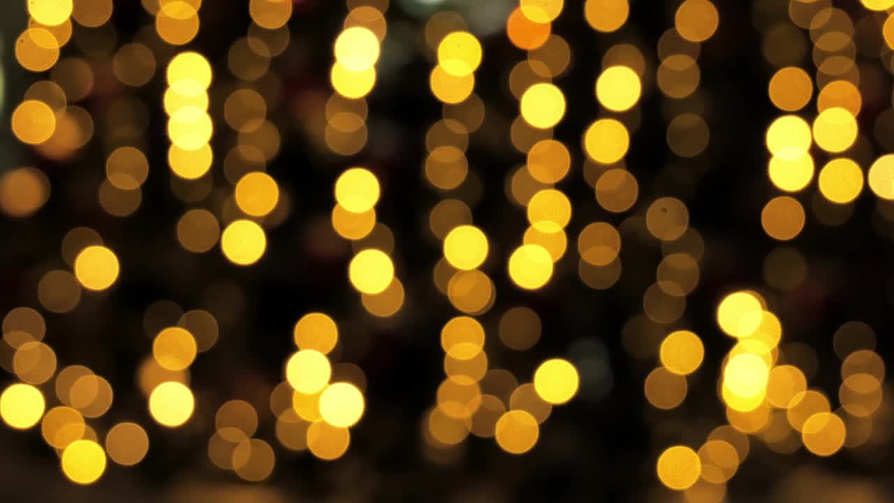 发光的花环做成的圣诞背景视频下载