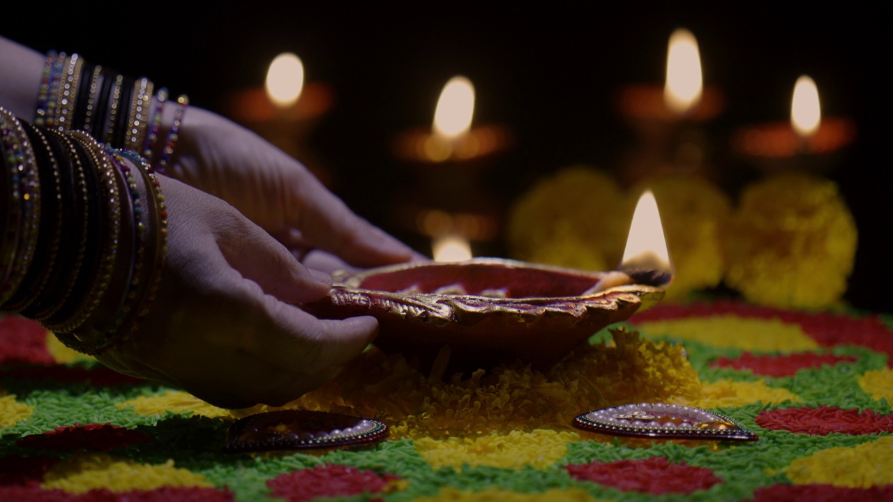 排灯节(diwali)是印度最大、最重要的节日。视频下载