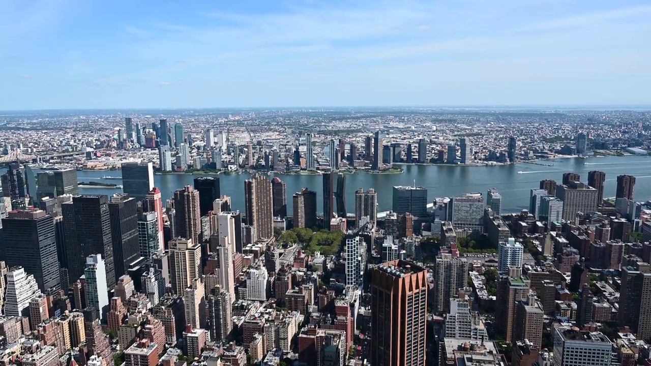 纽约天际线的景色视频下载