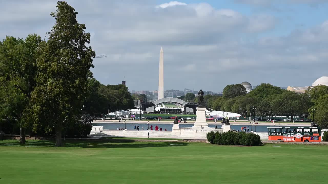 美国国会大厦是美国国会两个分支机构——联邦议会的正式所在地视频下载